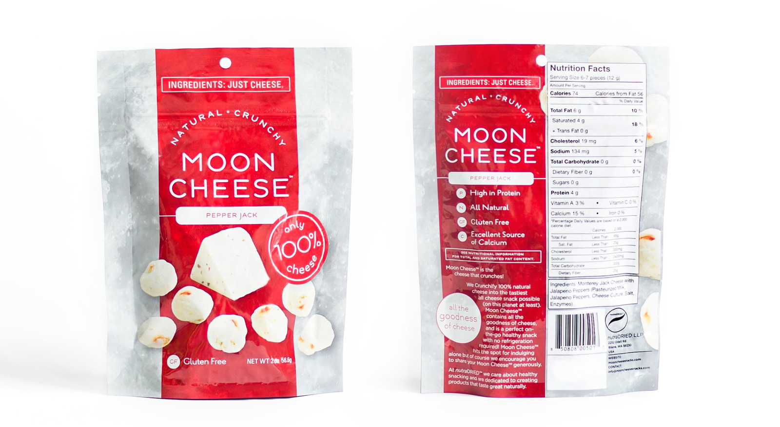 Moon Cheese branding and identity